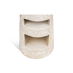 Керамический столик с деревянной столешницей "Пешка" варинант исполнения - 4 | Loft Concept в Ульяновске