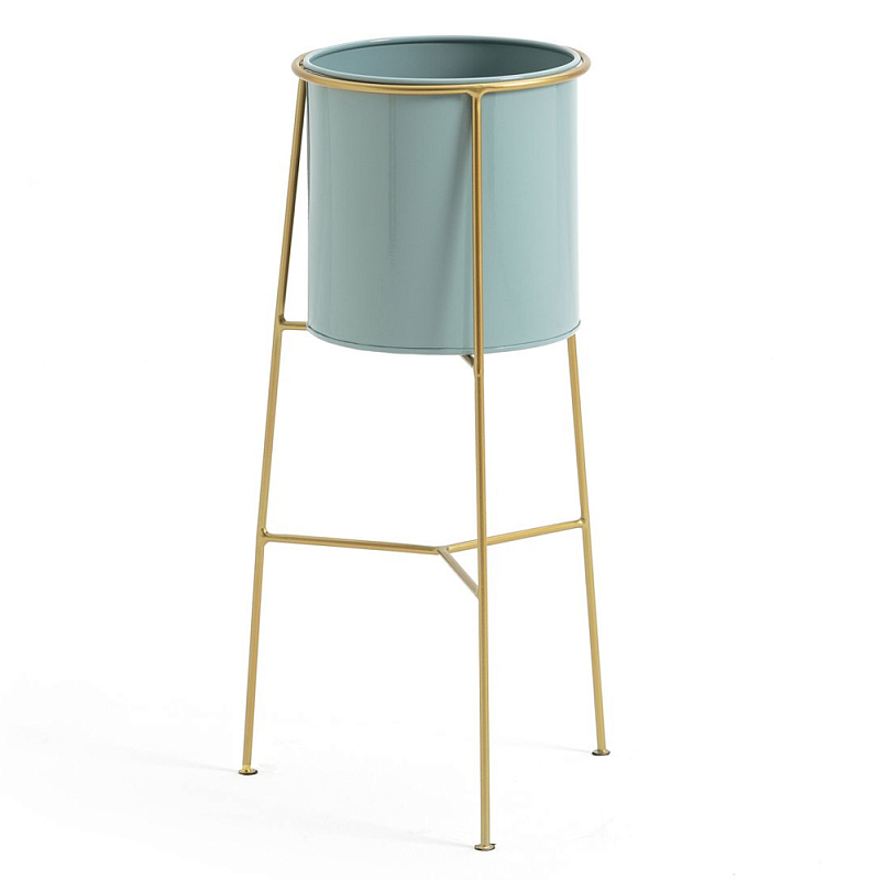 Кашпо из металла и латуни Elegance Elevated Planters Бирюзовый Латунь Кашпо из металла и латуни Elegance Elevated Planters Бирюзовый Латунь в Ульяновске | Loft Concept