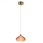 Подвесной светильник с прозрачным стеклянным плафоном округлой формы Effervia  варинант исполнения - 4 | Loft Concept в Ульяновске