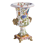 Ваза из фарфора с бронзовыми Овнами Bronze Aries варинант исполнения - 3 | Loft Concept в Ульяновске