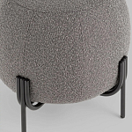 Пуф в ткани букле темно-серого цвета Pikelet варинант исполнения - 4 | Loft Concept в Ульяновске