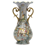 Ваза фарфоровая с попугаями Gaya варинант исполнения - 2 | Loft Concept в Ульяновске