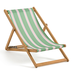 Шезлонг из акации и ткани Argentina